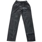 Opening Ceremony  Pants Womens Size 0 Faux Leather Zipper‎ Pocket Straight Leg Photo 3