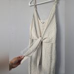 Reiss  Kay Stripe Tie Front Striped Dress in Ivory Photo 4
