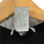 Spiegel Y2K Womens Retro Silk Blend Ribbed Stretchy Henley Top Shirt Rhinestone Photo 5