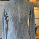 Columbia Sportswear fleece pullover 1/2 Zip Gray White Geometric XS Neutral Photo 0