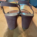 J.Crew Brown suede Women's wedge Sandals
size 9 3inch heel ankle strap Photo 2