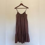 Gap  Chocolate Brown Smocked Dress Photo 5