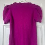 Moda International Sweater Dress Puffy Sleeves Embellished Pink Size Large Photo 3