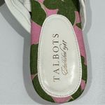 Talbots White Pink Green Butterfly Print Thong Sandals 8 Photo 6