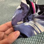 Victoria's Secret VS PINK Victoria’s Secret Blue Marbled Bikini Cross Top Size XS EUC Photo 2