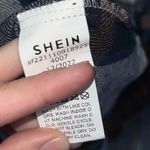 SheIn  Curve Plus Plaid Print Pocket Front Drop Shoulder Shirt Photo 3