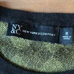 New York & Company Black and Yellow Cardigan Sweater, Women’s S Photo 1
