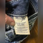 Miss Me Signature Straight Stretch Cuffed Jean Low Rise Size 25 Bling Pockets Photo 9