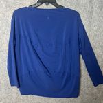 Lululemon Women's size medium oversized Blue Long Sleeve athletic lounge Top Photo 1