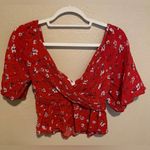 All in Favor  size small floral print blouse Photo 1