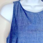 ZARA Ruffled Back Blue Chambray Romper Photo 4