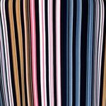 Lane Bryant Lane Bryant Shirt Women 18/20 Multicolor Illusion Stripe Peplum Tunic Faux Wrap Photo 5