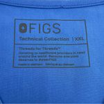 FIGS  Catarina One Pocket Womens Scrub Top Ceil Blue Shirt XXL‎ NEW *EMBROIDERED Photo 1