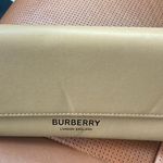 Burberry Authentic  Tan Leather Sunglass Case Photo 0
