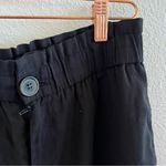 ZARA Black Paperbag Waist Lightweight Pants US Medium Photo 3