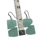 Sea Glass Earrings Green Photo 2