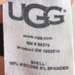 UGG  Top Addi Sleep Top Black with White Piping Button Front Sz M GUC Photo 7