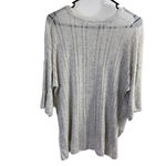 autumn cashmere Cotton by  Sweater Womens Small Gray Oversized Drop Stitch Crew * Photo 9