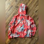 American Eagle Outfitters Pink and Blue Hooded Raincoat Photo 2