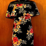 Heart & Hips 🆕  Black & Floral Off the Shoulder Dress Photo 0