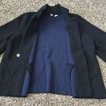 Anthropologie Moth Carey Blazer Cardigan Jacket Sz L Black Size L Photo 3