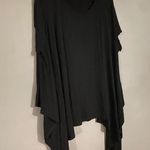 West Kei  Black Asymmetrical Short Sleeve Tunic Top Size XL Photo 1