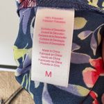 Oscar de la Renta Pink Label Floral Silky Nightgown Navy Lacy Sexy Dress Medium Photo 7