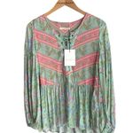 Spell & The Gypsy Collective City Lights Blouse Sage Blush Photo 0