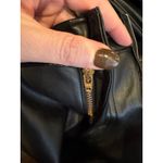 Levi's  Pants Women 26 Black Faux Leather Baggy Dad Mid Rise Straight Leg NWT Photo 12