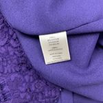 Fourteenth Place  Womens Lace Top Purple Size M Sleeveless Crew Neck Pullover Photo 6