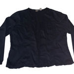 Chico's Women's Black Textured Open Jacket Size 2 Photo 0