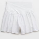 Aerie White Crossover Shorts Photo 3