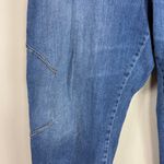 Pilcro The Arni Mid-Rise Button Front Barrel Pant Medium Wash Size 16 Photo 8