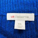 Liz Claiborne NWT  Women's 2XL Blue‎ Half-Zip Pullover Sweater Long Sleeve Photo 3