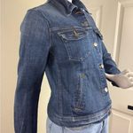 J.Crew Jean Jacket Women Small 02661 Short Washed Blue Denim Stretch Size Photo 5
