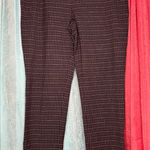 Loft Black and Maroon Checkered Trousers Photo 0