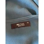 Michael Lauren NWT Womens Dress XS Blue Open Shoulder Bell Sleeve Photo 4