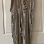 Cloth & Stone Clotth & Stone Stylish ligh Olive green Sleeveless Jumpsuit Photo 3