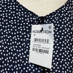 Halogen womens dress Navy Ivory C Dots Heart NWT polyester size Medium Photo 3