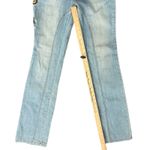 Rocawear  Light Blue Purple Embroidered Low Rise Straight Jeans sz 7 NEW Tags Y2K Photo 2