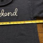 Talbots Navy Blue Weekend Embroidered Crewneck Sweater Size Medium Photo 4