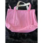 Lands' End  Medium Natural 5 Pocket pink  Canvas Tote Bag Photo 3