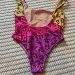 Farm Rio  Colorful Leopard Print Swimsuit Photo 3