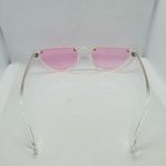 None Clear & Pink Sunglasses Photo 6