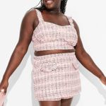 Wild Fable New Large Women's Pink Tweed Crop Top Photo 7