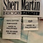 Vintage Sheri Martin Petites Tropical Postage Stamp Cruise Vacation Dress 6P Photo 5