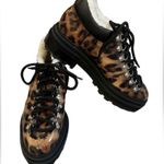 Schutz  Women Lucille Faux Shearling Lined Loafer Leopard Print Size 6 Photo 1