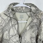 Nike  Pro Dri Fit Women's Cream Grey Geometric Print Half Zip Pullover Top XS Photo 3