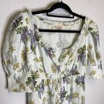 By Timo | Maxi Floral Cottage Dress Small‎ Linen Blend Tan Photo 4