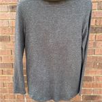 Planet Gold  Cowl Neck Pullover Tunic Top Grey Womens Size Medium Kangaroo Pocket Photo 5